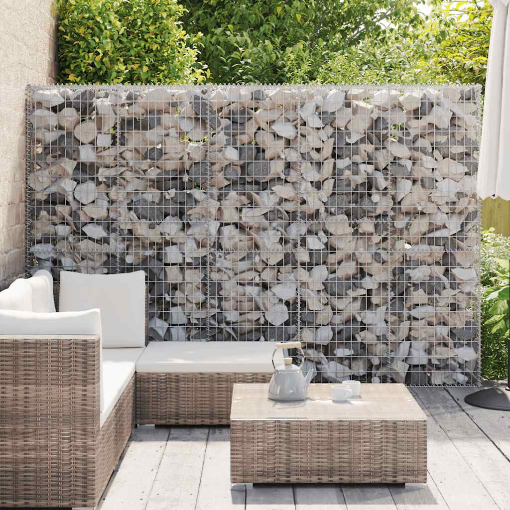 Gabionski zid s poklopcima od pocinčanog čelika 300x30x200 cm
