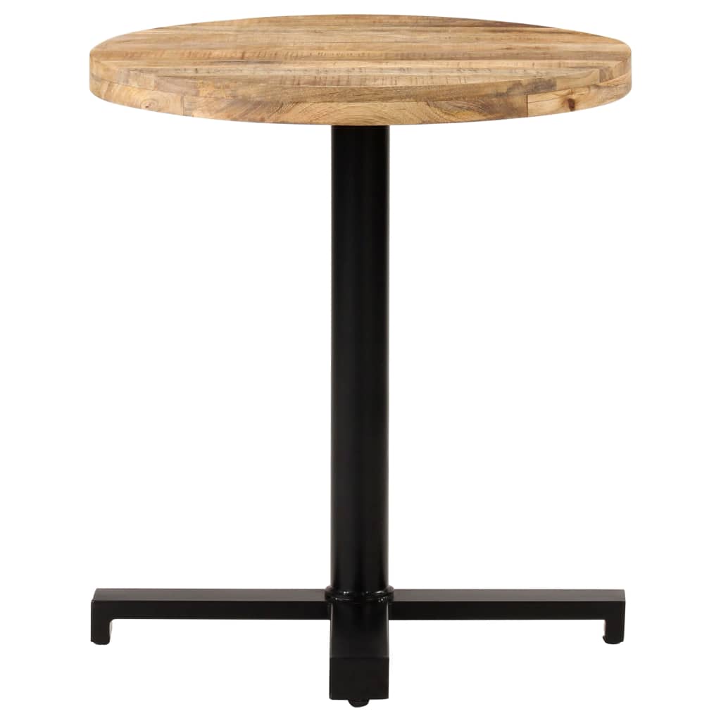 Bistro stolić okrugli Ø 70 x 75 cm od grubog drva manga