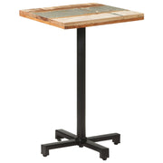 Bistro stol četvrtasti 50 x 50 x 75 cm masivno obnovljeno drvo
