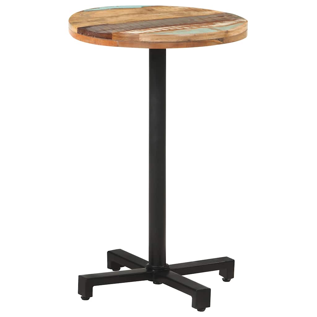 Bistro stol okrugli Ø 50 x 75 cm od masivnog obnovljenog drva