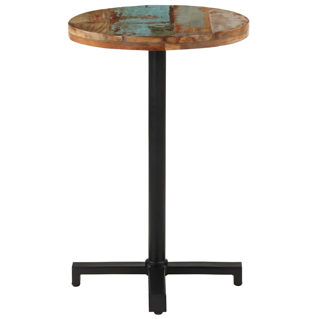 Bistro stol okrugli Ø 50 x 75 cm od masivnog obnovljenog drva