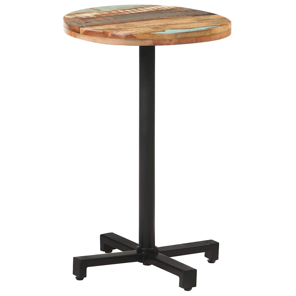 Bistro stol okrugli Ø 50 x 75 cm od masivnog obnovljenog drva