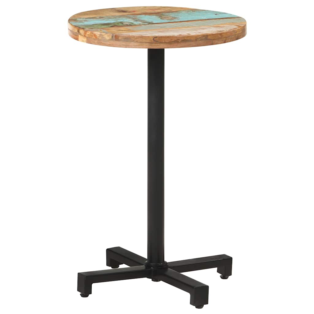 Bistro stol okrugli Ø 50 x 75 cm od masivnog obnovljenog drva