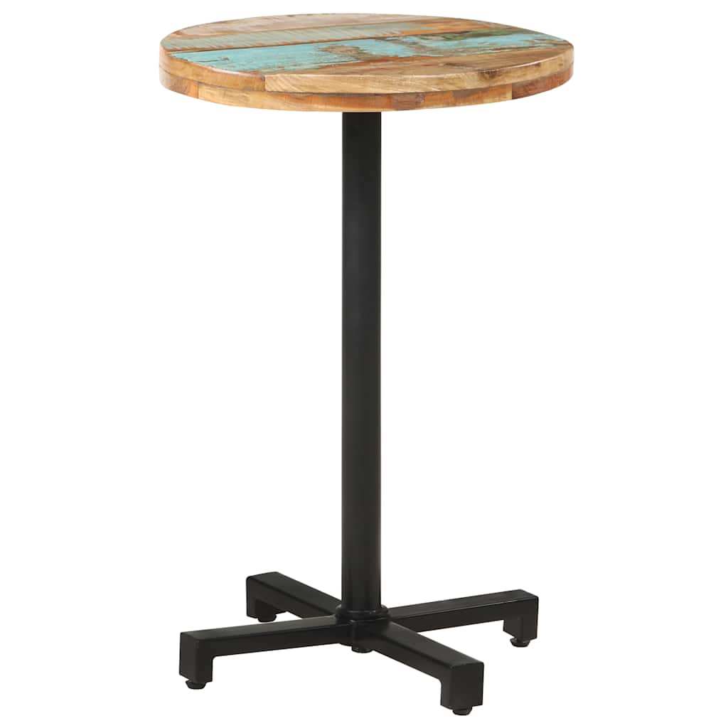 Bistro stol okrugli Ø 50 x 75 cm od masivnog obnovljenog drva