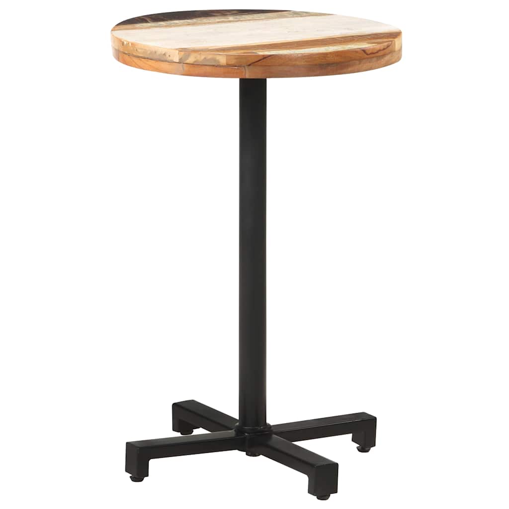 Bistro stol okrugli Ø 50 x 75 cm od masivnog obnovljenog drva