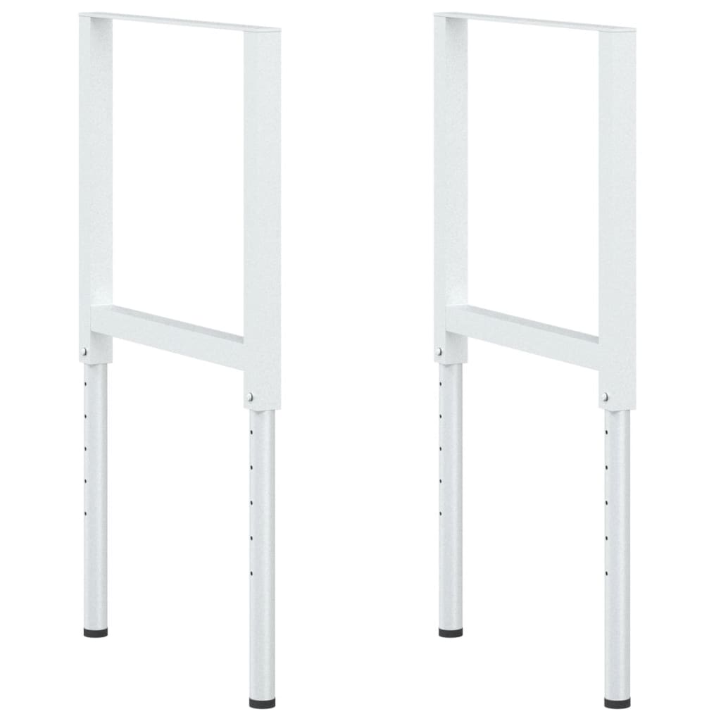 Okviri za radni stol 2 kom metalni 55 x (69 - 95,5) cm sivi