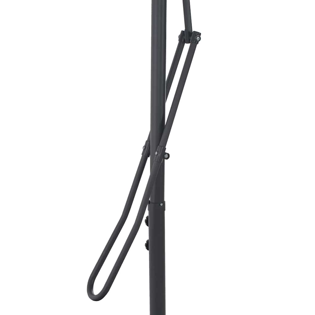 Vrtni suncobran s čeličnim stupom 250 x 250 x 230 cm bordo