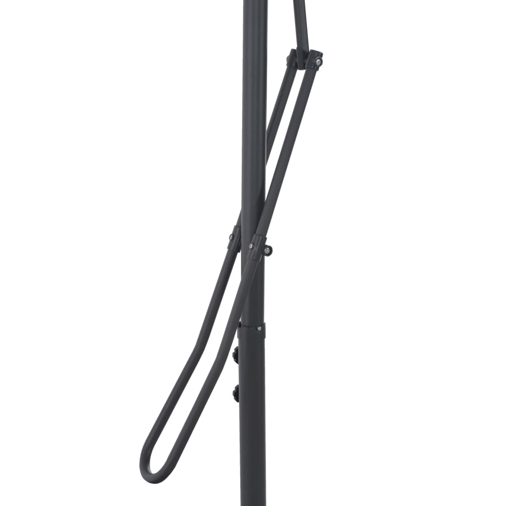 Vrtni suncobran s čeličnim stupom 300 x 230 cm bordo