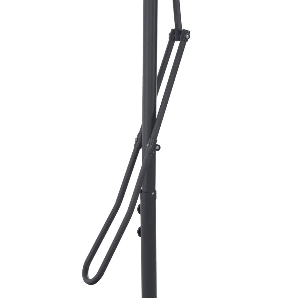 Vrtni suncobran s čeličnim stupom 300 x 230 cm terakota