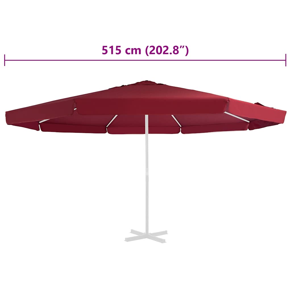 Zamjenska tkanina za vrtni suncobran 515 cm bordo