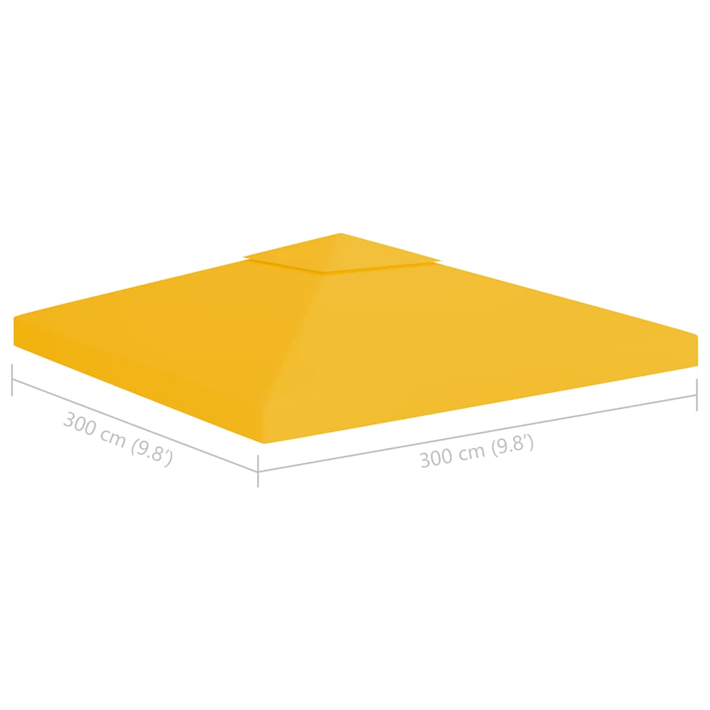 Pokrov za sjenicu s 2 razine 310 g/m² 3 x 3 m žuti