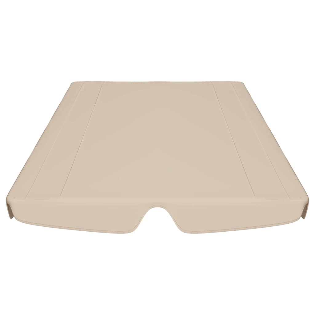 Zamjenski krov za vrtnu ljuljačku bež 150/130 x 105/70 cm