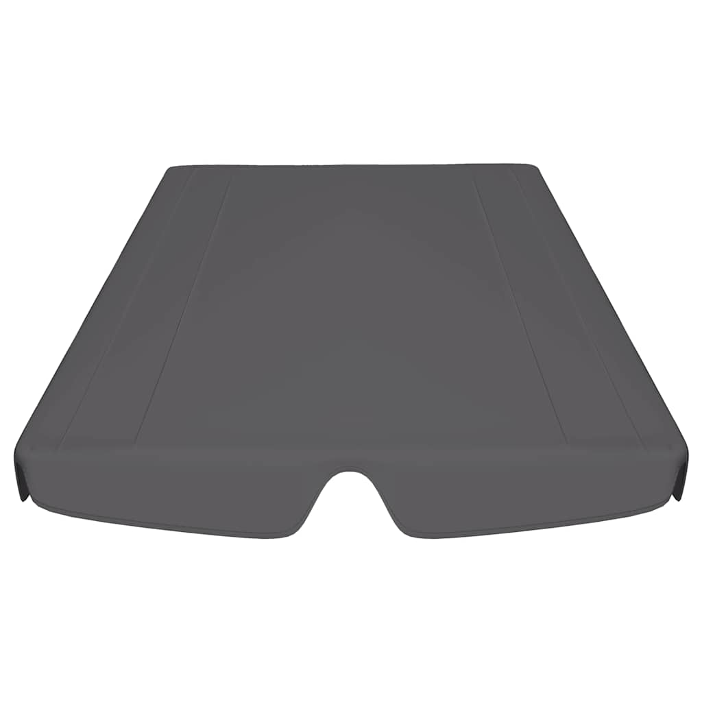 Zamjenski krov za vrtnu ljuljačku antracit 150/130x105/70 cm