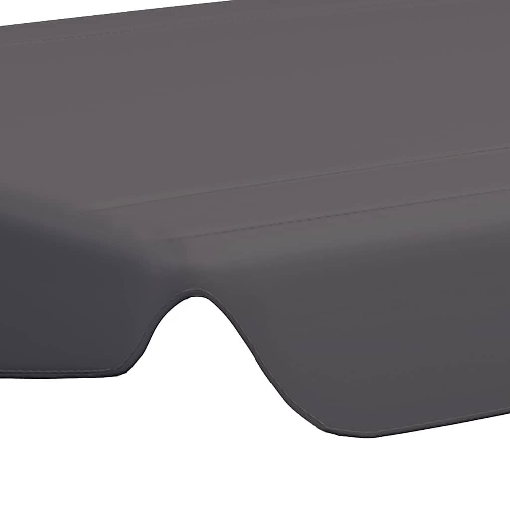 Zamjenski krov za vrtnu ljuljačku antracit 150/130x105/70 cm
