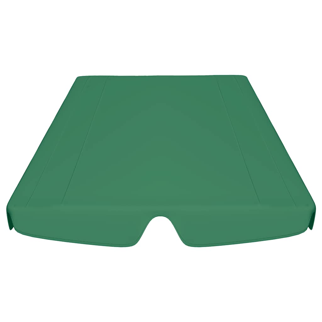 Zamjenski krov za vrtnu ljuljačku zeleni 150/130 x 105/70 cm