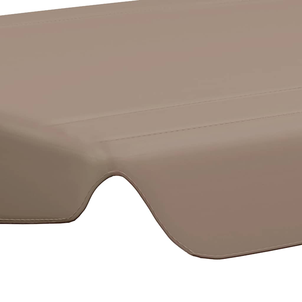 Zamjenski krov za vrtnu ljuljačku smeđesivi 150/130 x 105/70 cm
