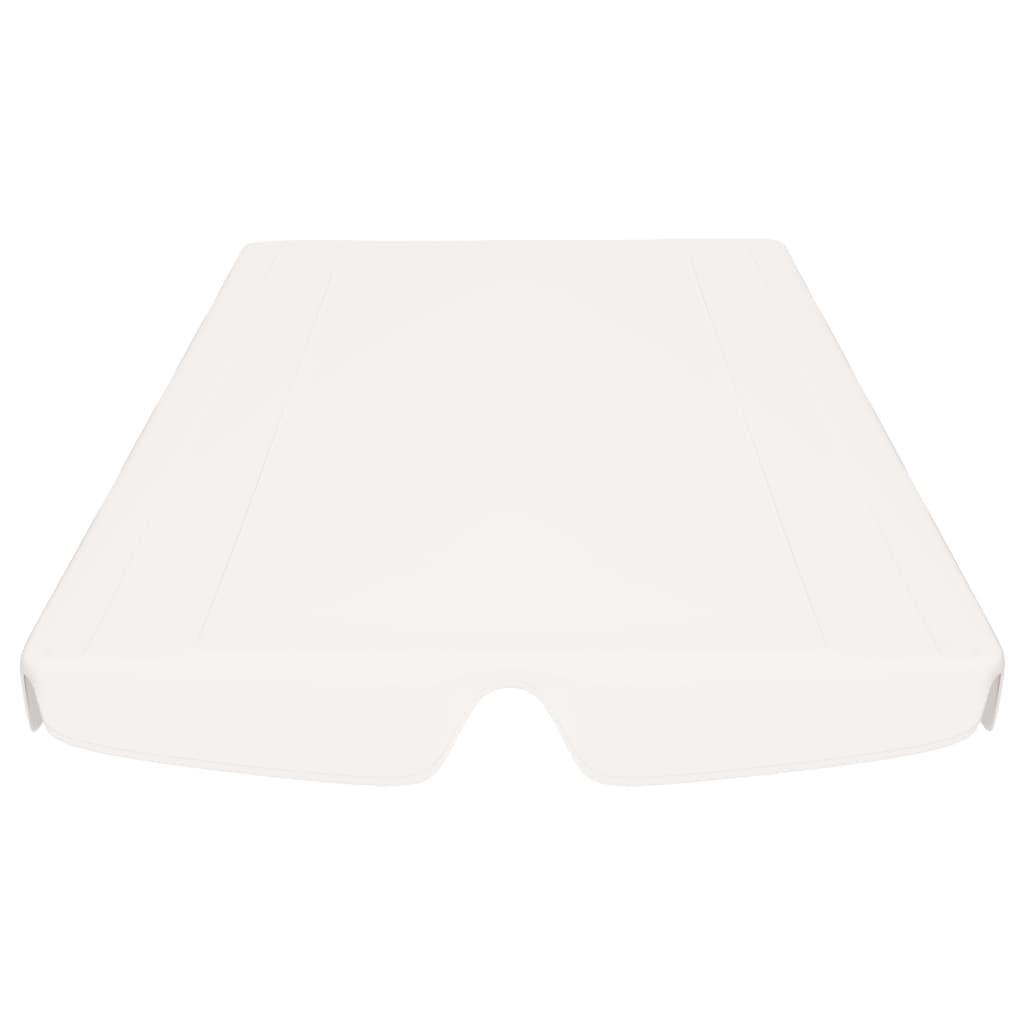 Zamjenski krov za vrtnu ljuljačku bijeli 150/130 x 105/70 cm