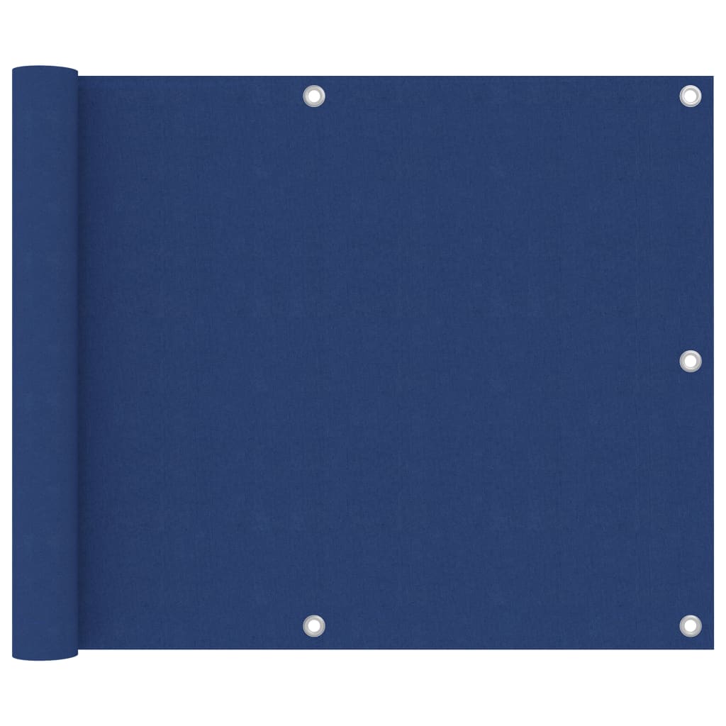 Balkonski zastor plavi 75 x 300 cm od tkanine Oxford