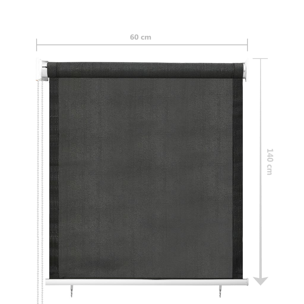 Vanjska roleta za zamračivanje 60 x 140 cm antracit