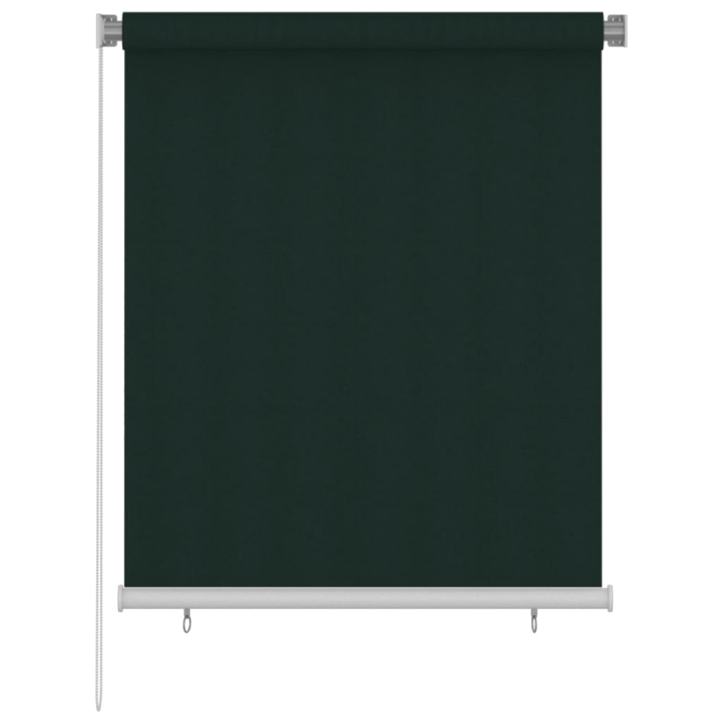Vanjska roleta za zamračivanje 120 x 140 cm tamnozelena HDPE