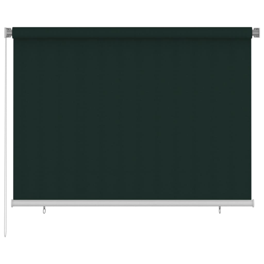 Vanjska roleta za zamračivanje 200 x 140 cm tamnozelena HDPE