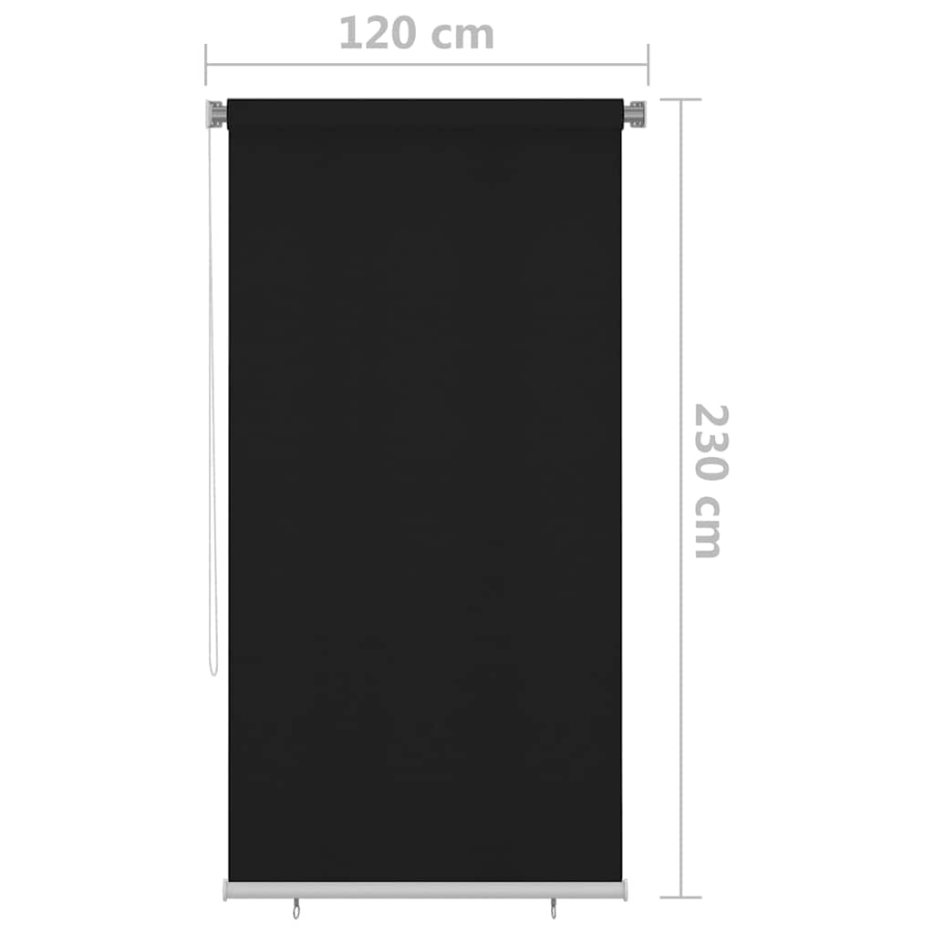 Vanjska roleta za zamračivanje 120 x 230 cm crna