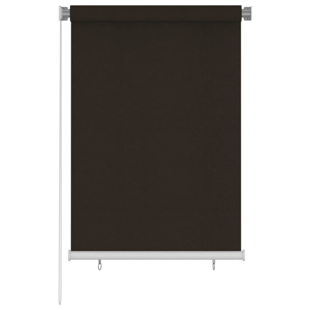 Vanjska roleta za zamračivanje 100 x 140 cm smeđa HDPE