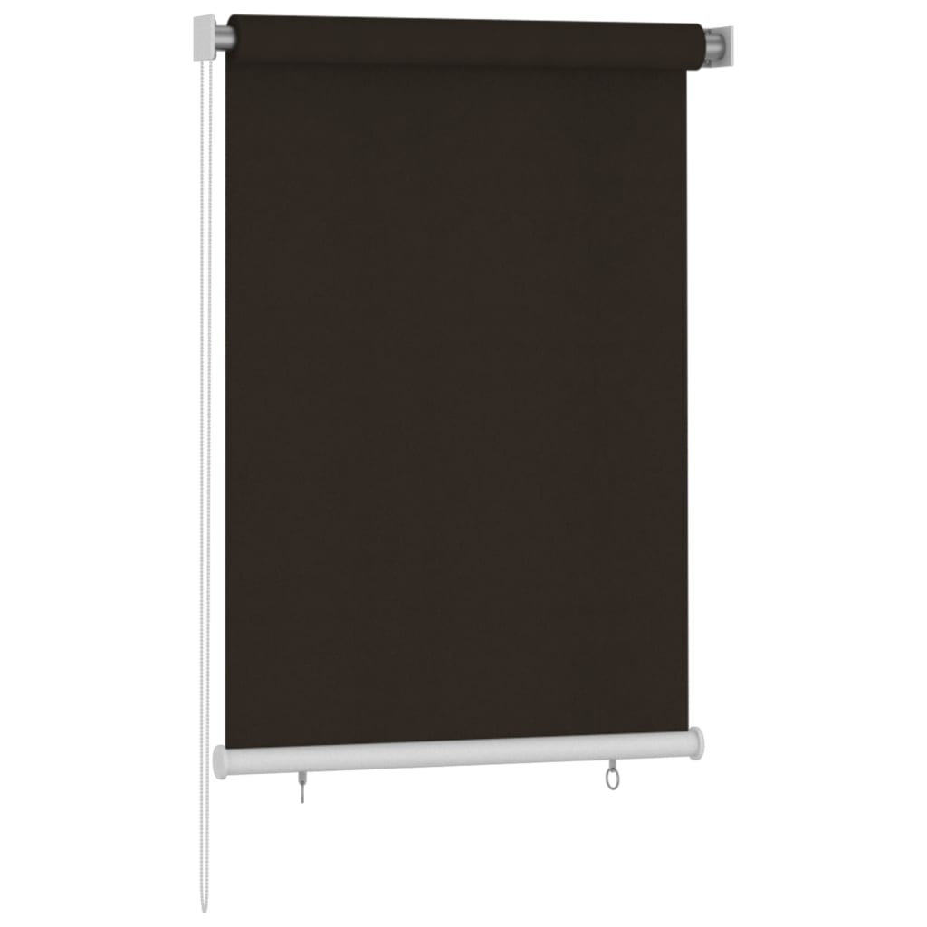Vanjska roleta za zamračivanje 100 x 140 cm smeđa HDPE