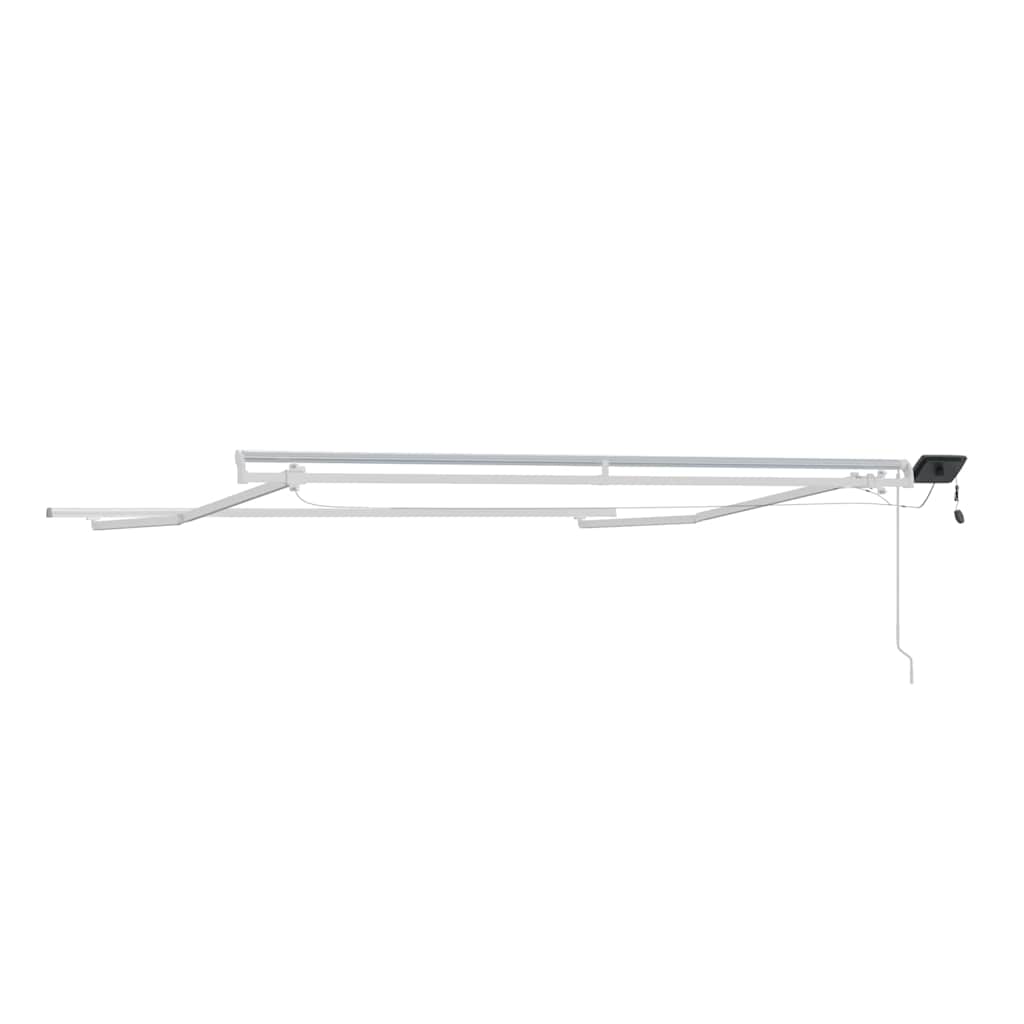 Okvir tende S LED lampica Bijelo 350 x 250 cm Aluminij