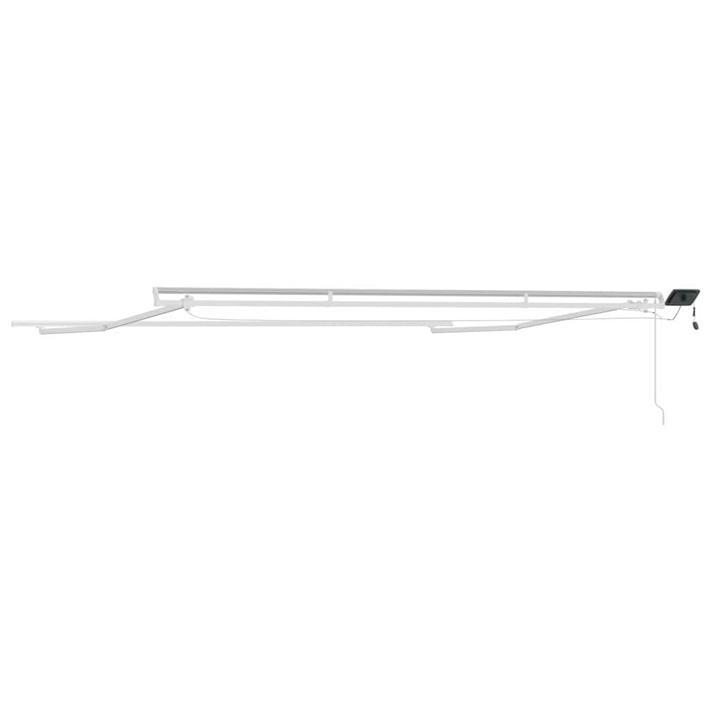 Okvir tende S LED lampica Bijelo 400 × 300 cm Aluminij