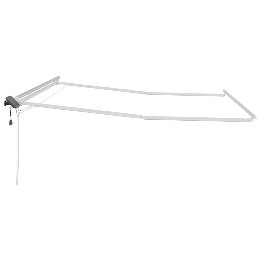 Okvir tende S LED lampica Bijelo 400 × 300 cm Aluminij