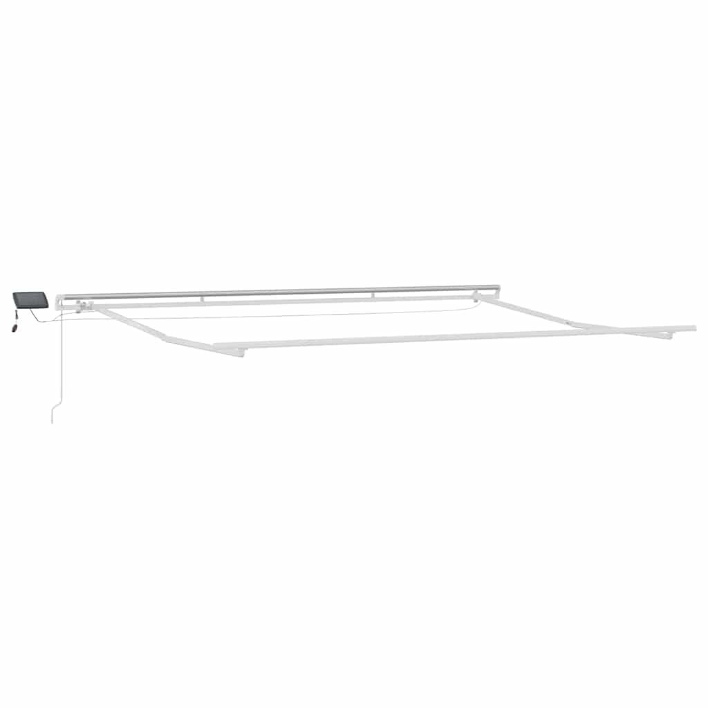 Okvir tende S LED lampica Bijelo 450 × 300 cm Aluminij