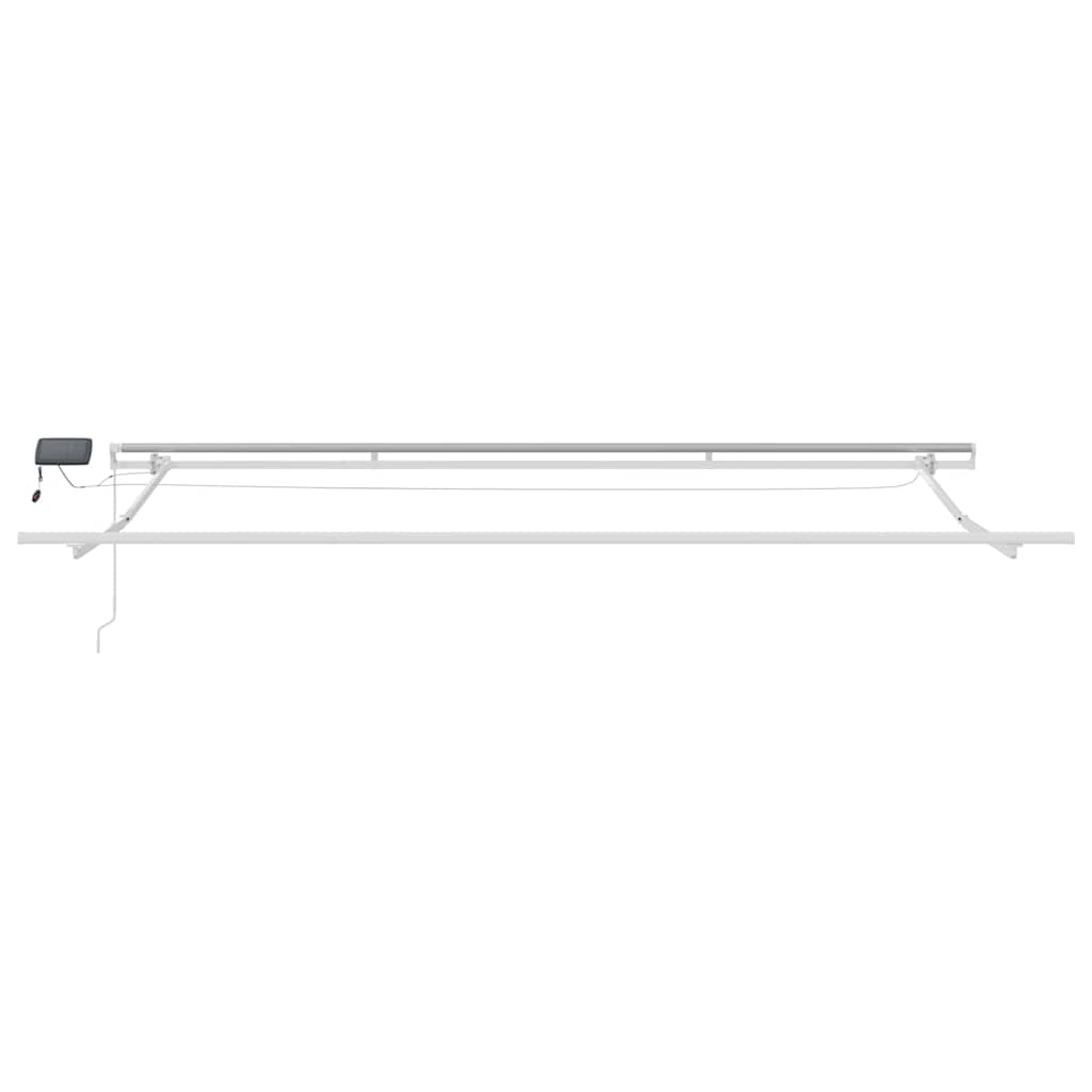 Okvir tende S LED lampica Bijelo 450 × 300 cm Aluminij