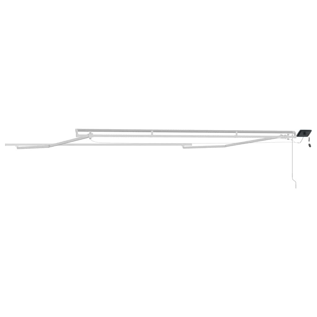 Okvir tende S LED lampica Bijelo 400 × 350 cm Aluminij