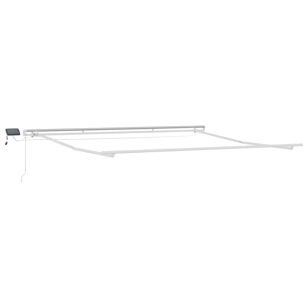 Okvir tende S LED lampica Bijelo 450 × 350 cm Aluminij