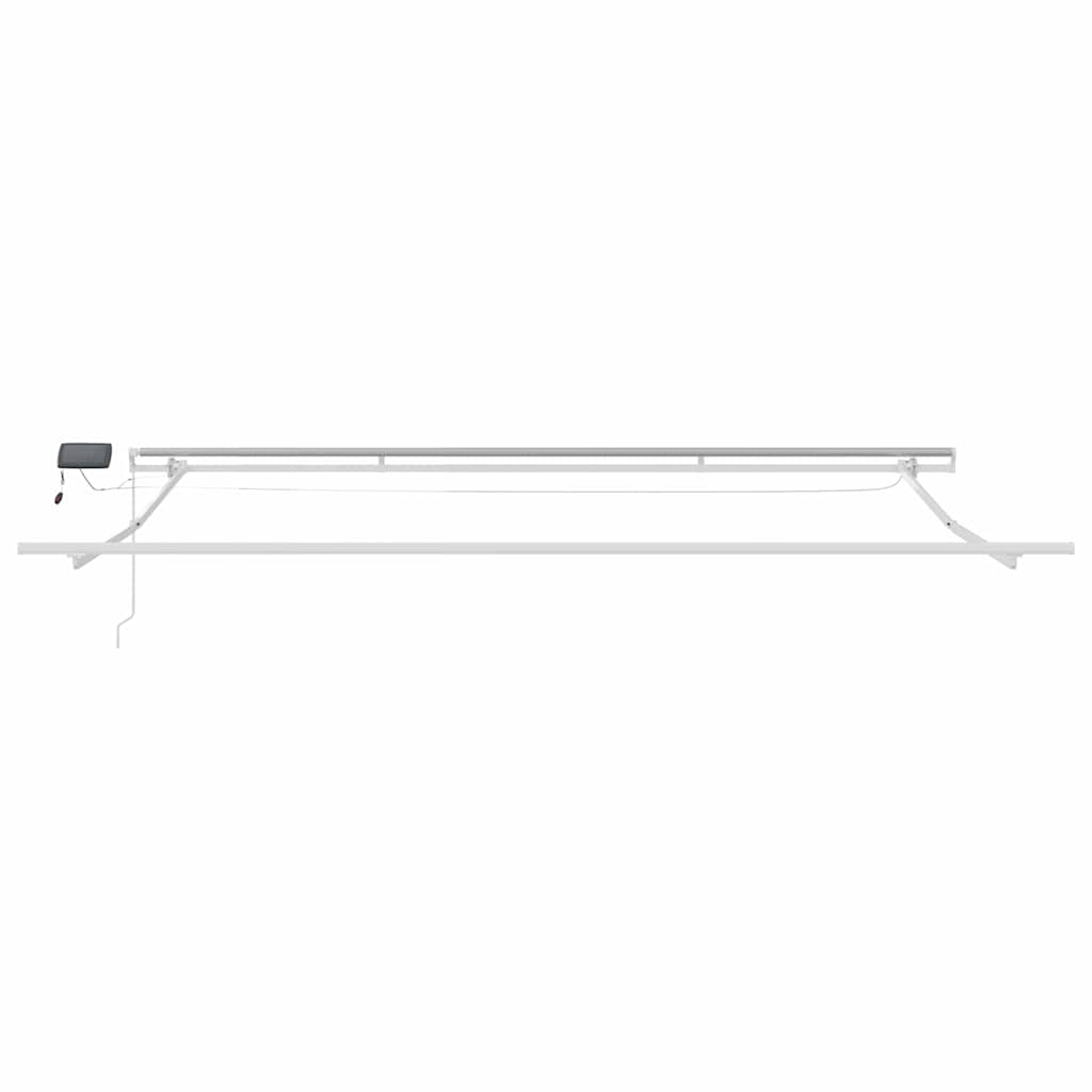 Okvir tende S LED lampica Bijelo 450 × 350 cm Aluminij