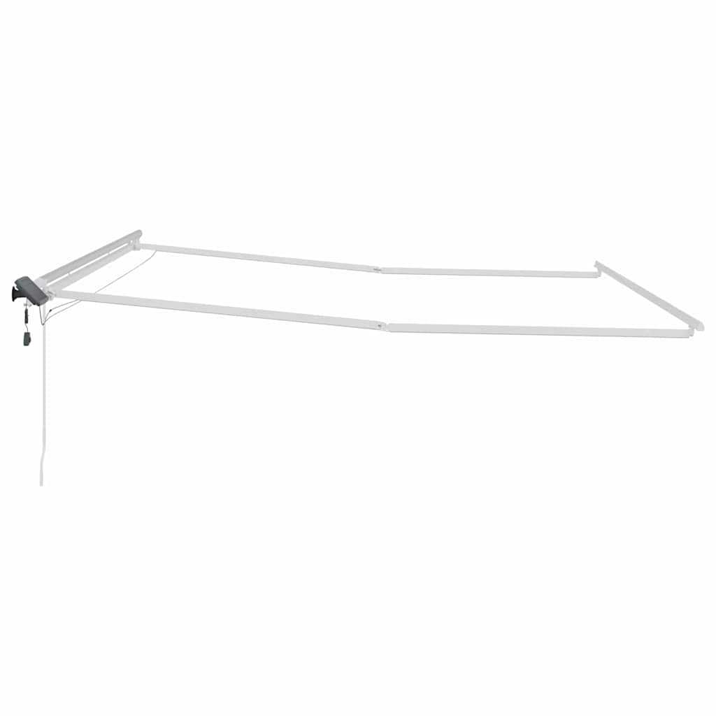 Okvir tende S LED lampica Bijelo 450 × 350 cm Aluminij