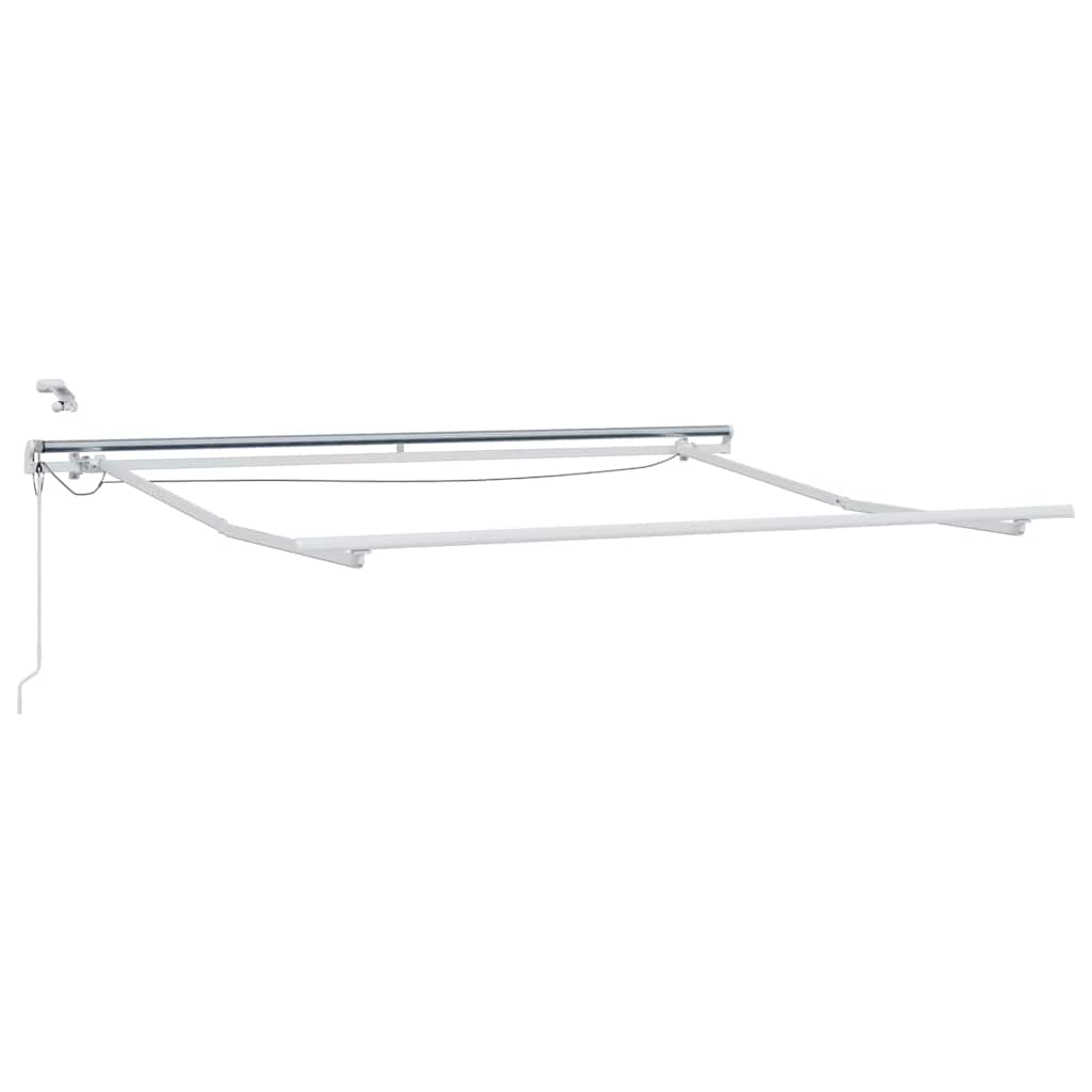 Okvir tende S LED lampica Bijelo 350 x 250 cm Aluminij