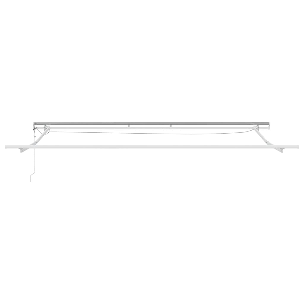 Okvir tende S LED lampica Bijelo 400 × 300 cm Aluminij