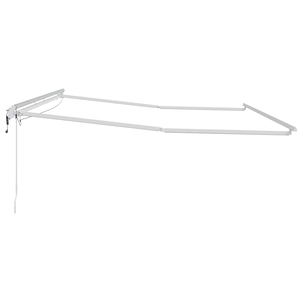 Okvir tende S LED lampica Bijelo 450 × 300 cm Aluminij