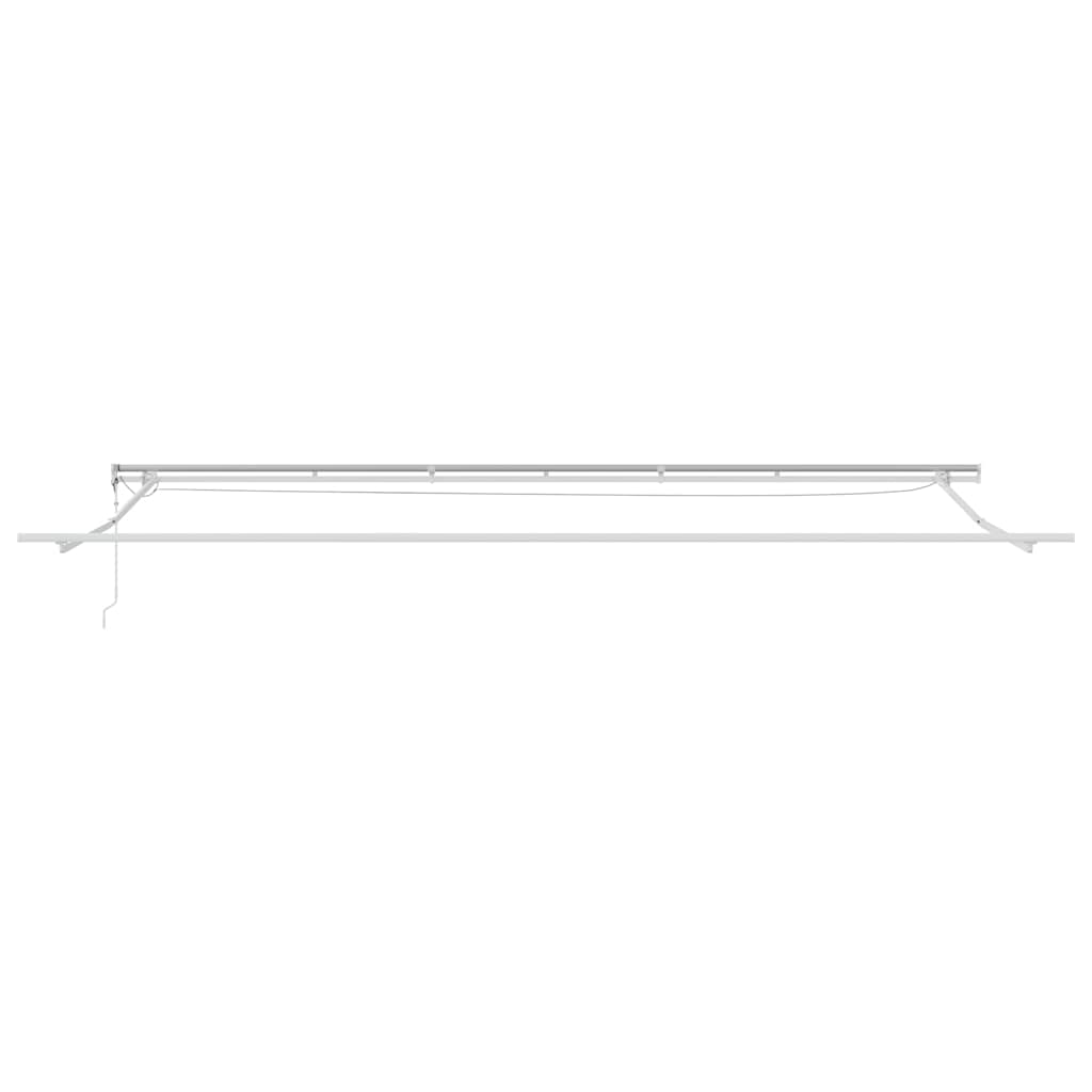 Okvir tende S LED lampica Bijelo 600 × 300 cm Aluminij