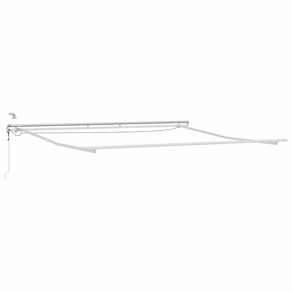 Okvir tende S LED lampica Bijelo 500 × 350 cm Aluminij