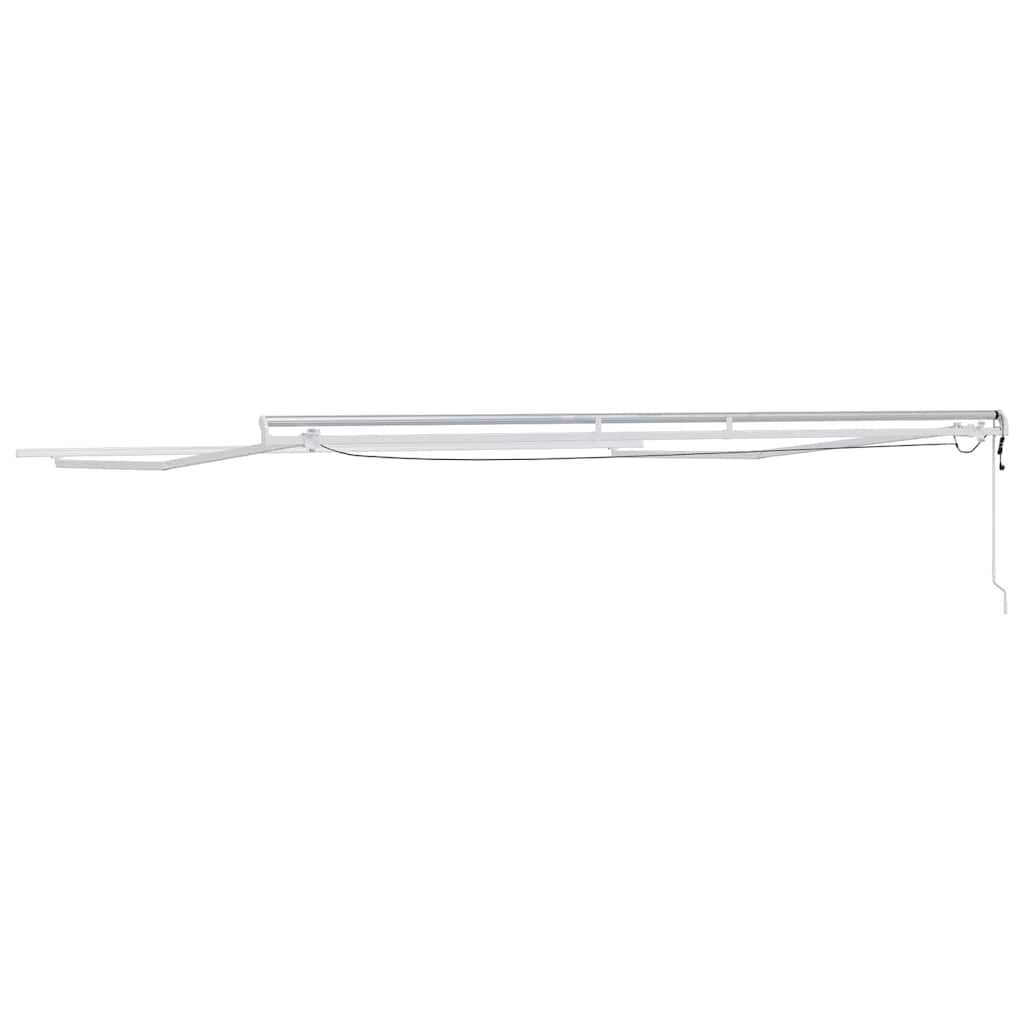Okvir tende S LED lampica Bijelo 500 × 350 cm Aluminij