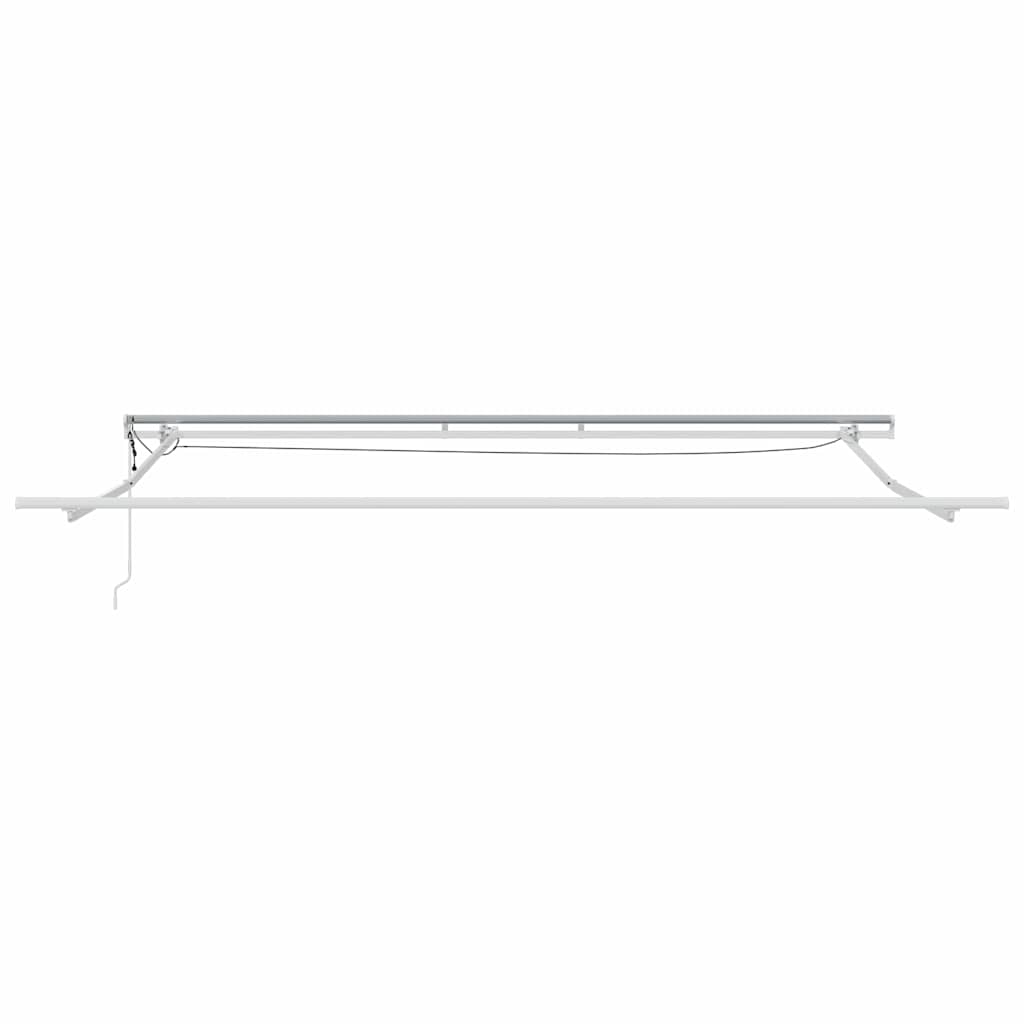 Okvir tende S LED lampica Bijelo 500 × 350 cm Aluminij