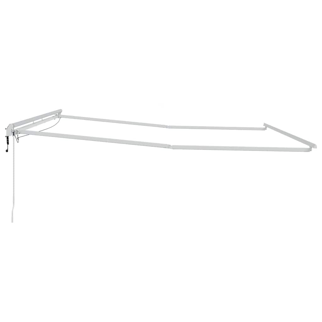 Okvir tende S LED lampica Bijelo 500 × 350 cm Aluminij