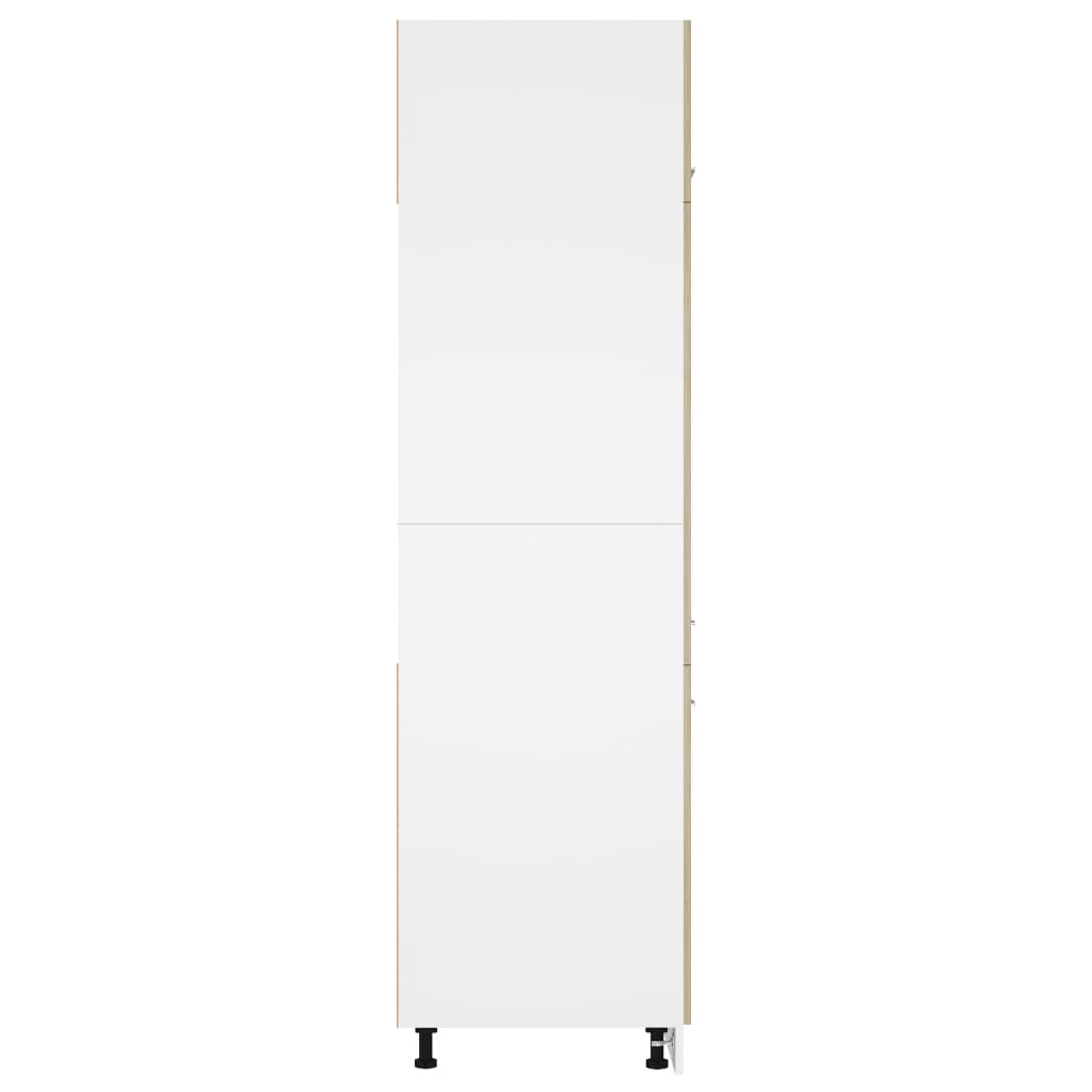 Ormarić za hladnjak boja hrasta 60x57x207 cm konstruirano drvo