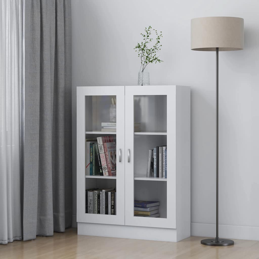 Vitrina bijela 82,5 x 30,5 x 115 cm konstruirano drvo