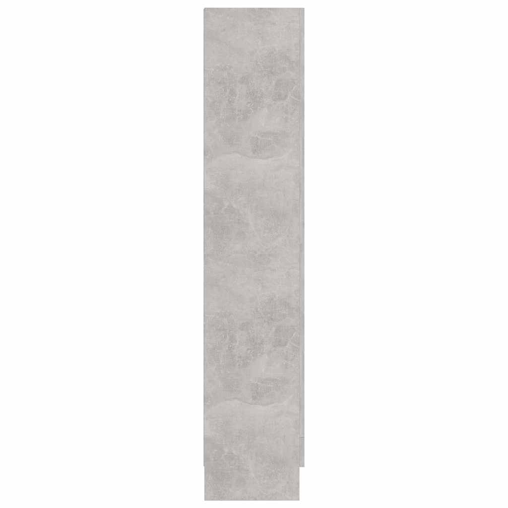 Vitrina siva boja betona 82,5 x 30,5 x 150 cm konstruirano drvo