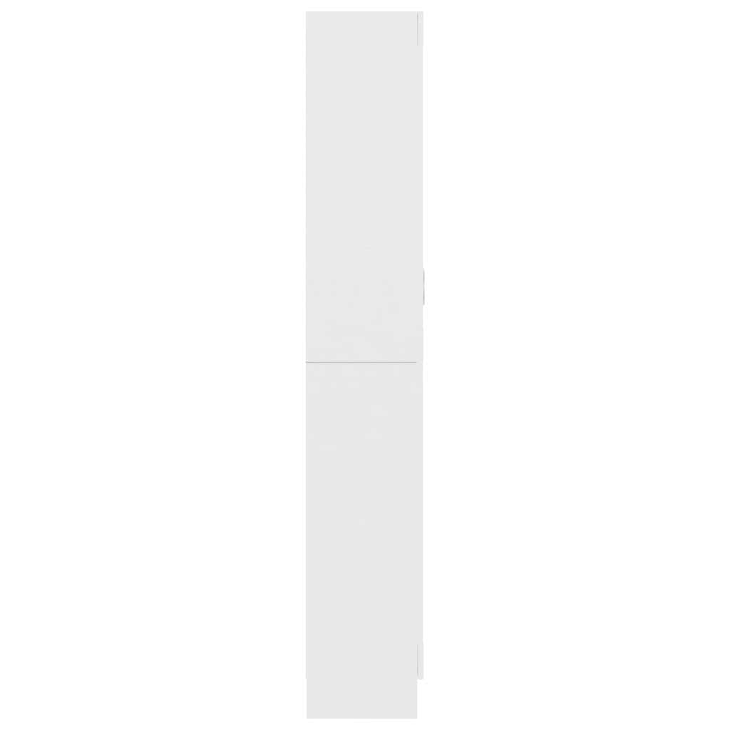 Vitrina bijela 82,5 x 30,5 x 185 cm konstruirano drvo