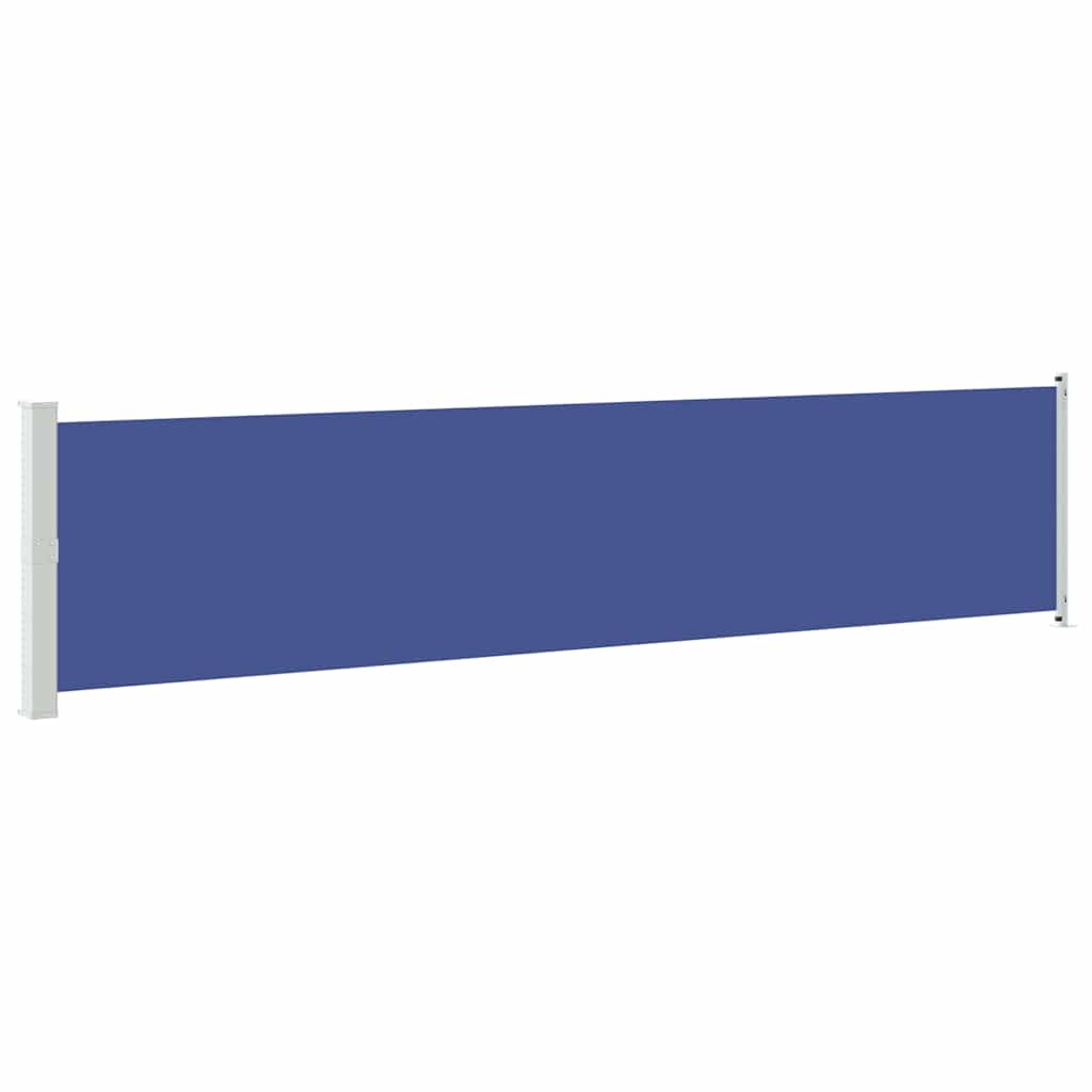 Uvlačiva bočna tenda za terasu 140 x 600 cm plava